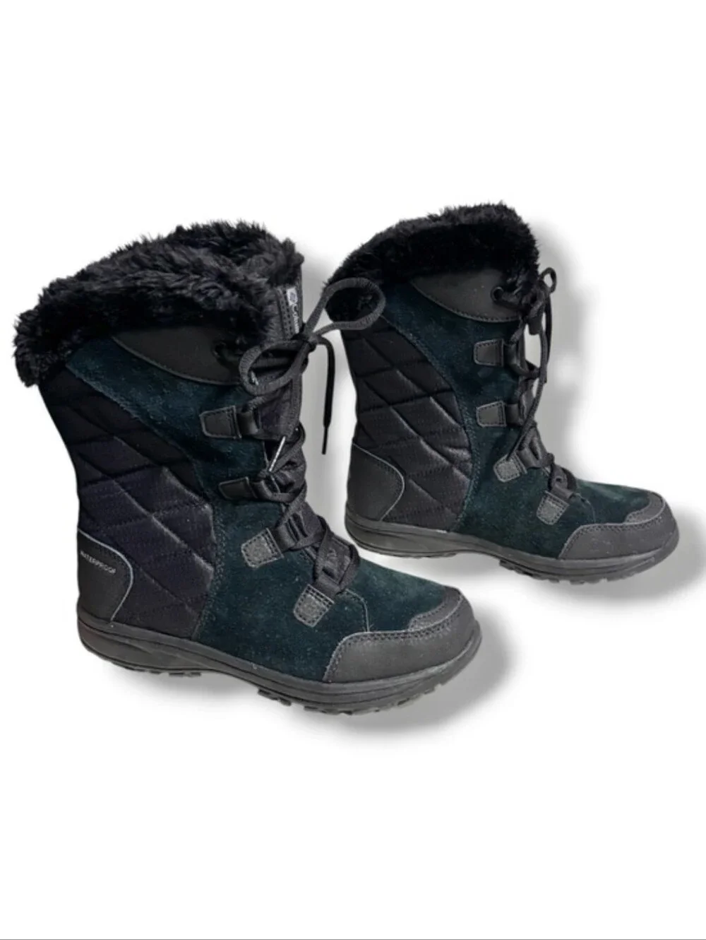 COLUMBIA Black Ice Maiden II Waterproof Insulated Winter Boots Size 5
